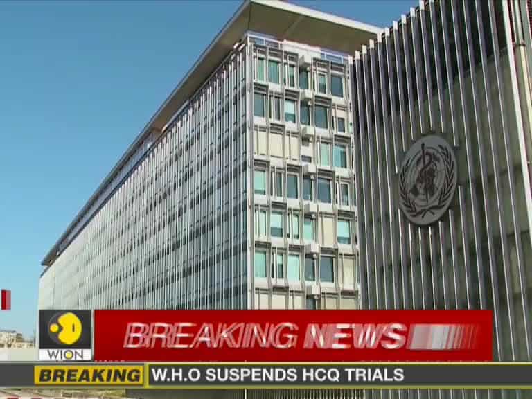 WHO temporarily suspends clinical trials of HCQ