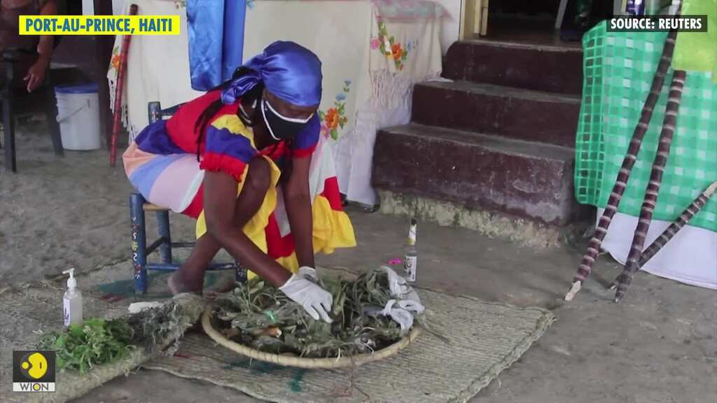 Haiti voodoo leaders prepare herbal remedies believed to prevent coronavirus