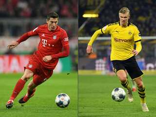 Young pretender Haaland takes on master Lewandowski for first time
