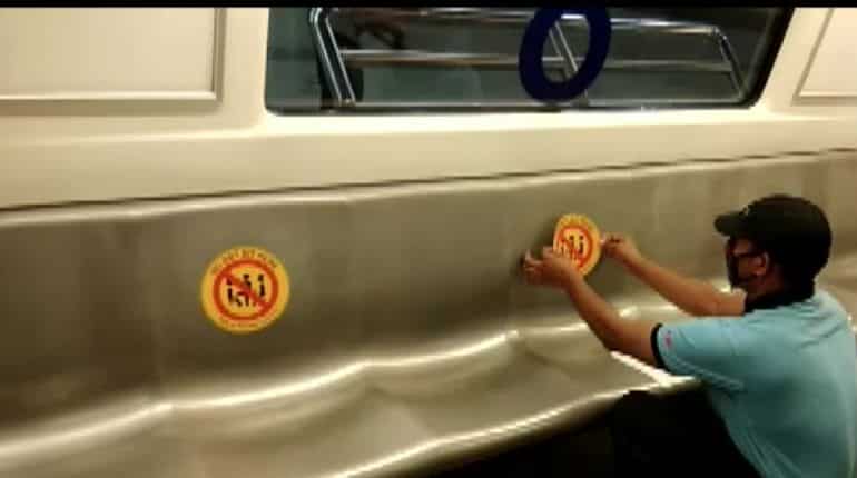 Delhi Metro not operational.