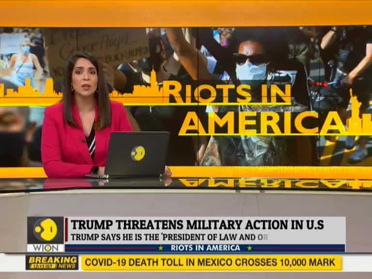 Donald Trump threatens military force against protesters