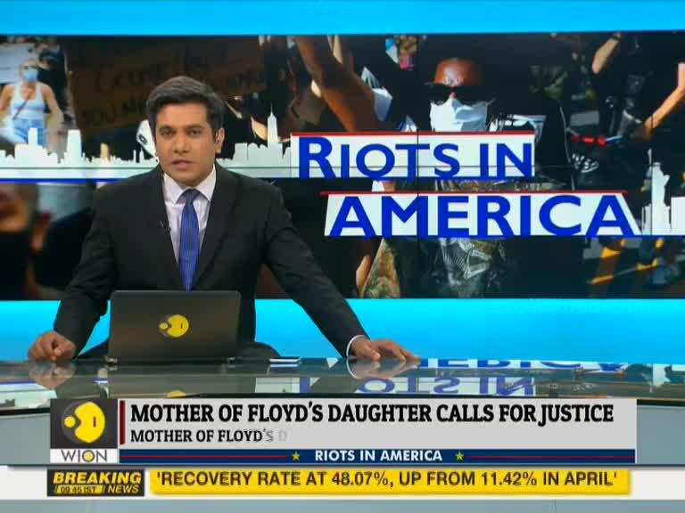 Mother of Flyod's daughter breaks down during conference