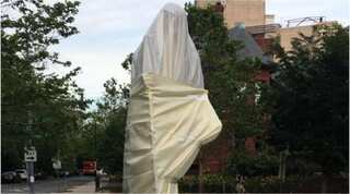 Mahatma Gandhi statue outside Indian Embassy in Washington DC desecrated