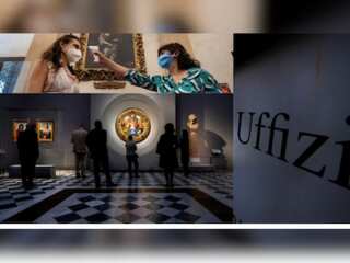 From sanitizing to standing afar, Italy's museum shows how art lovers embrace the new normal