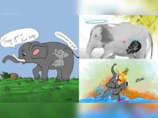 From misplaced trust to loss of faith in humanity, sketchers react on elephant's murder