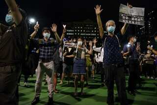 Mass protests in Hong Kong over Tiananmen massacre