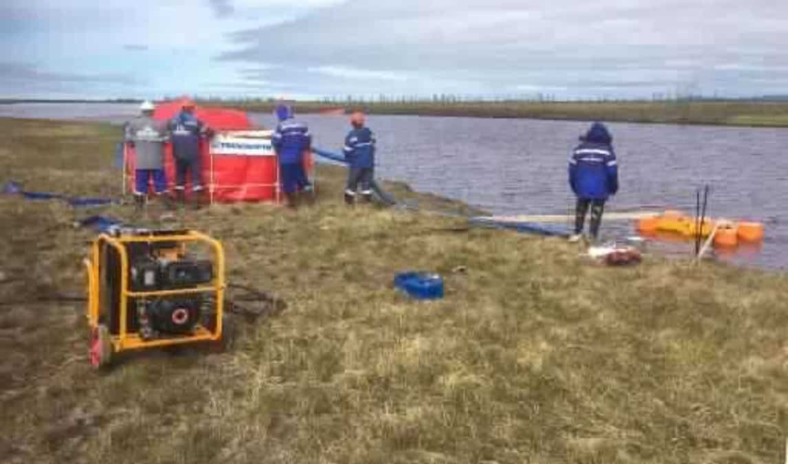 Diesel reservoir collapsed