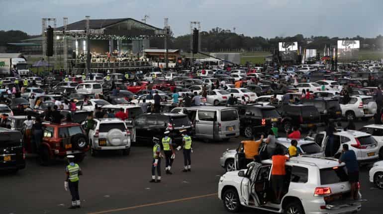 Nearly 600 vehicles attended
