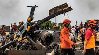 Four soldiers killed in helicopter crash in Indonesia