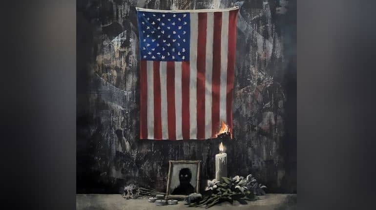 British street artist Banksy pays tribute to George Floyd with new artwork British street artist Banksy pays tribute to George Floyd with new artwork