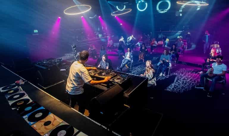 Social dis-dancing? Dutch club tries post-coronavirus layout
