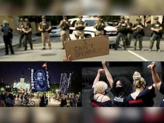 A rare calm prevails over DC's biggest George Floyd protest in US