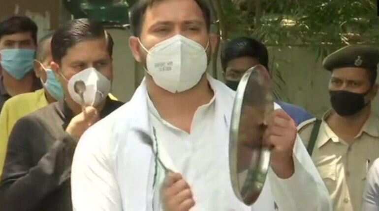RJD observes Garib Adhikaar Diwas; Tejashwi Yadav slams ''double engine govt'' for ''torturing'' poor