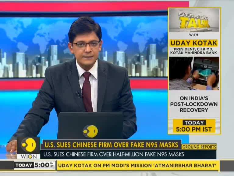US sues Chinese firm for selling 'fake' N95 face masks