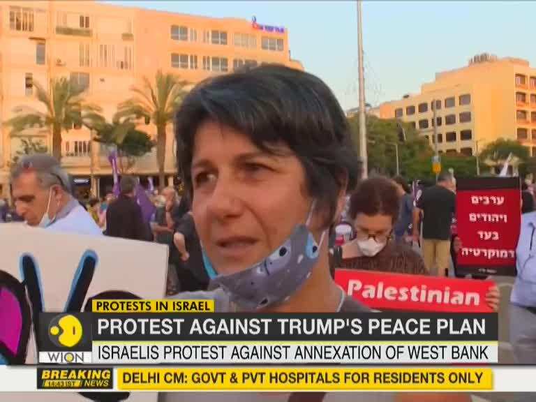 Israelis protest against annexation of West Bank