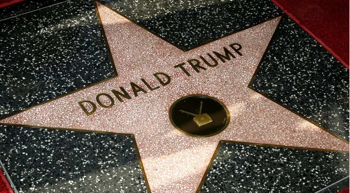 Donald Trump's Hollywood Walk of Fame star vandalised Donald Trump's Hollywood Walk of Fame star vandalised