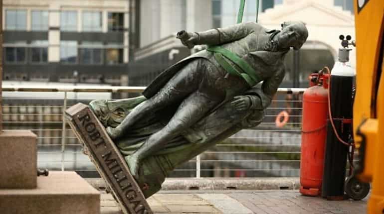 Britain removes slave trader Robert Milligan's statue outside London museum