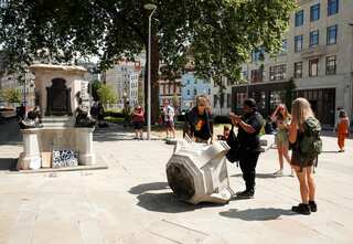 Toppled statue of English slave trader to be moved to a museum