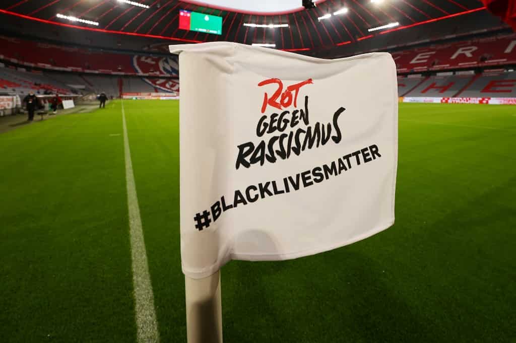 #BlackLivesMatter: Corner flags, jerseys share out anti-racism message as Bayern advance to German Cup final #BlackLivesMatter: Corner flags, jerseys share out anti-racism message as Bayern advance to German Cup final