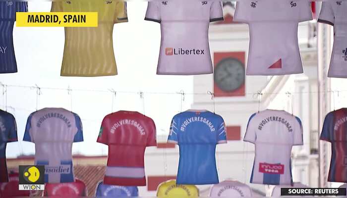 Madrid dresses up in La Liga colours as soccer set to return to action