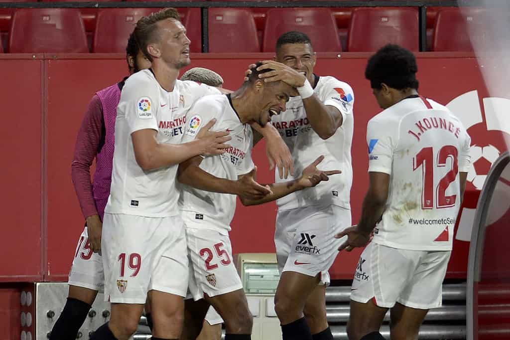 La Liga: Sevilla stay in title race with comeback win at Sociedad