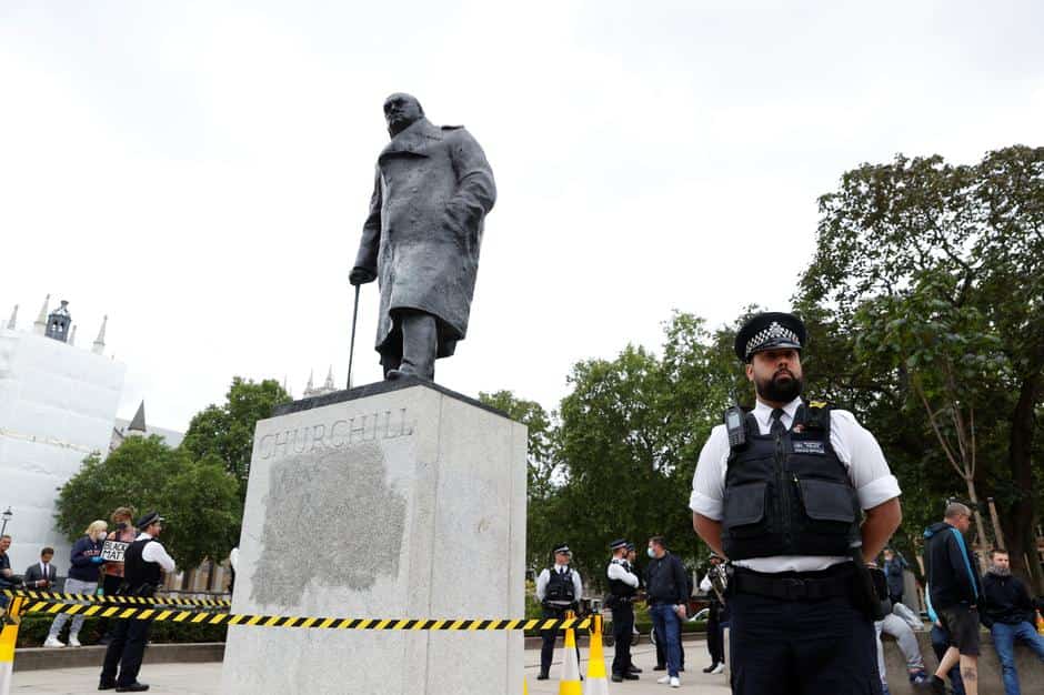 Statues of Churchill, Gandhi at risk of attack by anti-racism protestors; UK PM terms it shameful