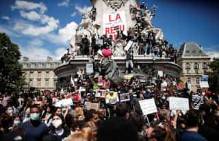Anti-racism protesters clash with police in Paris