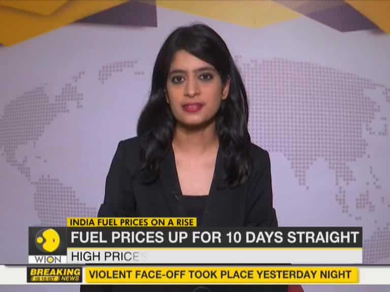 Petrol and diesel in India hiked sharply for 10th consecutive day
