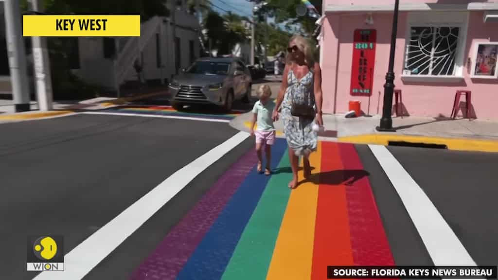 Rainbow crosswalks installed in Florida's Key West