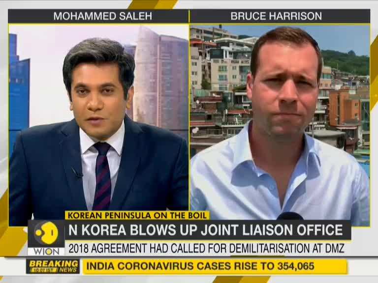 N Korea to redeploy troops along border: Blows up inter-Korean liaison office