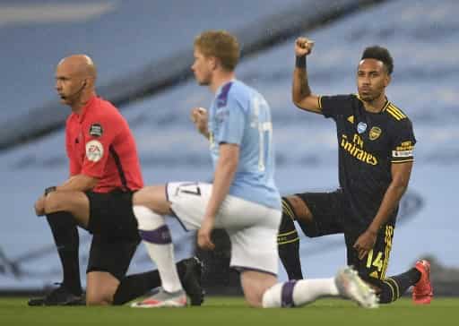 Black Lives Matter: English Premier League players take knee in solidarity