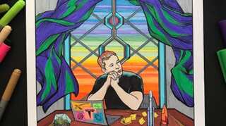 Artist turns Elon Musk's tweets into light-hearted colouring book