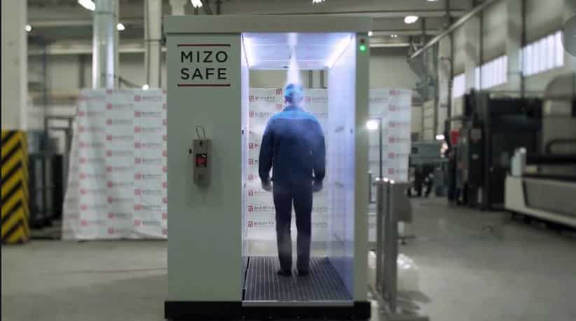 Disinfectant tunnel set up to protect Vladamir Putin from Coronavirus
