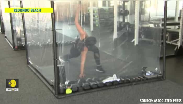 California gym reopens with 'workout pods'