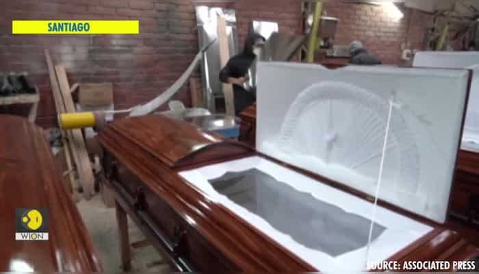 Coffin makers struggle to meet demand in Chile