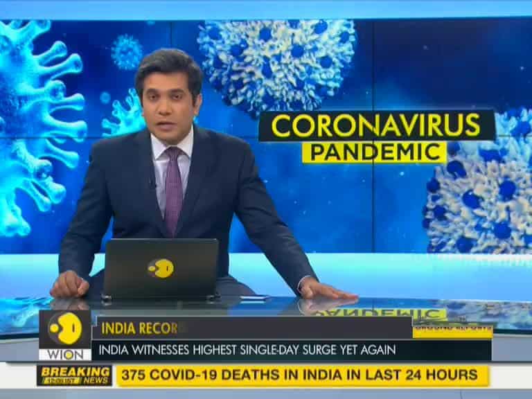 India: 14,516 COVID-19 cases reported in last 24 hours, highest single-day surge yet again