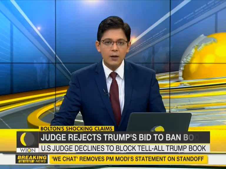 Bolton's new book contains damning claims against Trump, Judge rejects Trump's bid to ban book