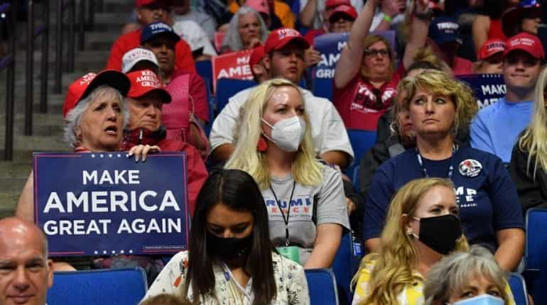 Handful of them wore masks