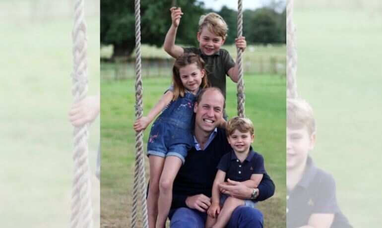 Prince William poses for the perfect shot with his three kids; see pics