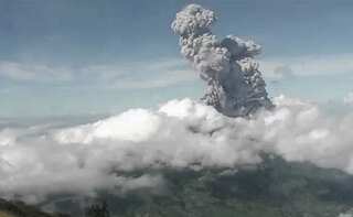 Volcanic eruption at Indonesia's Mount Merapi sends ash 6 km high