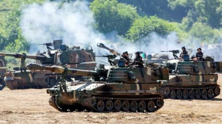 South Korean Army's training