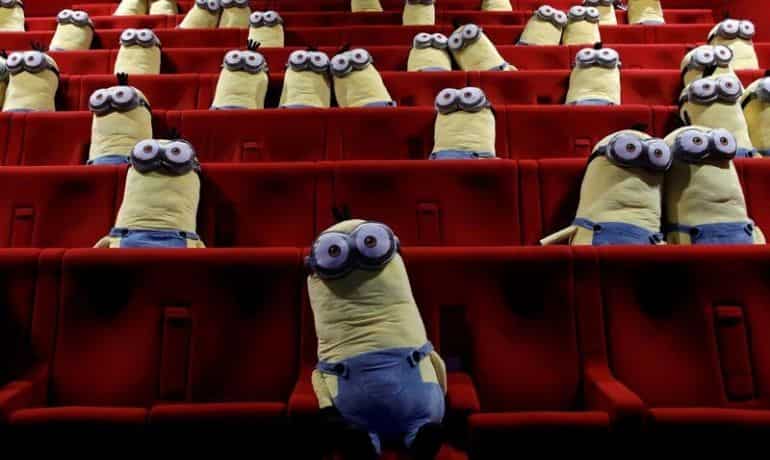 Minions placed at French cinema to ensure social distancing after COVID-19 re-open Minions placed at French cinema to ensure social distancing after COVID-19 re-open