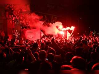 Smoke, flare and no social distancing: Liverpool fans turn the city red after winning Premier League 2019-20