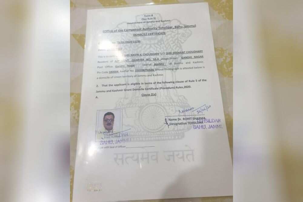 IAS officer Navin Choudhary granted domicile certificate in J&K