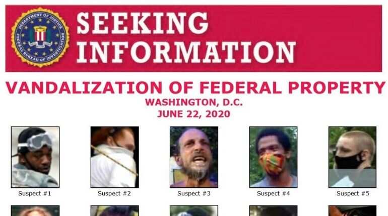 Trump issues 'wanted' poster for people who vandalized statues Trump issues 'wanted' poster for people who vandalized statues