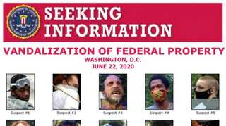 Trump issues 'wanted' poster for people who vandalized statues