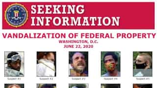 Trump issues 'wanted' poster for people who vandalized statues
