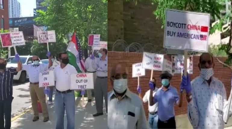 China stop bullying: Indian-Americans protest against China in Chicago China stop bullying: Indian-Americans protest against China in Chicago