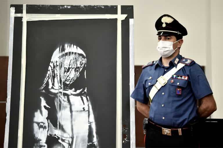 France arrests six over Banksy artwork stolen from Bataclan France arrests six over Banksy artwork stolen from Bataclan
