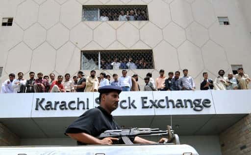 Terrorists in police uniform attack Karachi stock exchange; all attackers killed Terrorists in police uniform attack Karachi stock exchange; all attackers killed